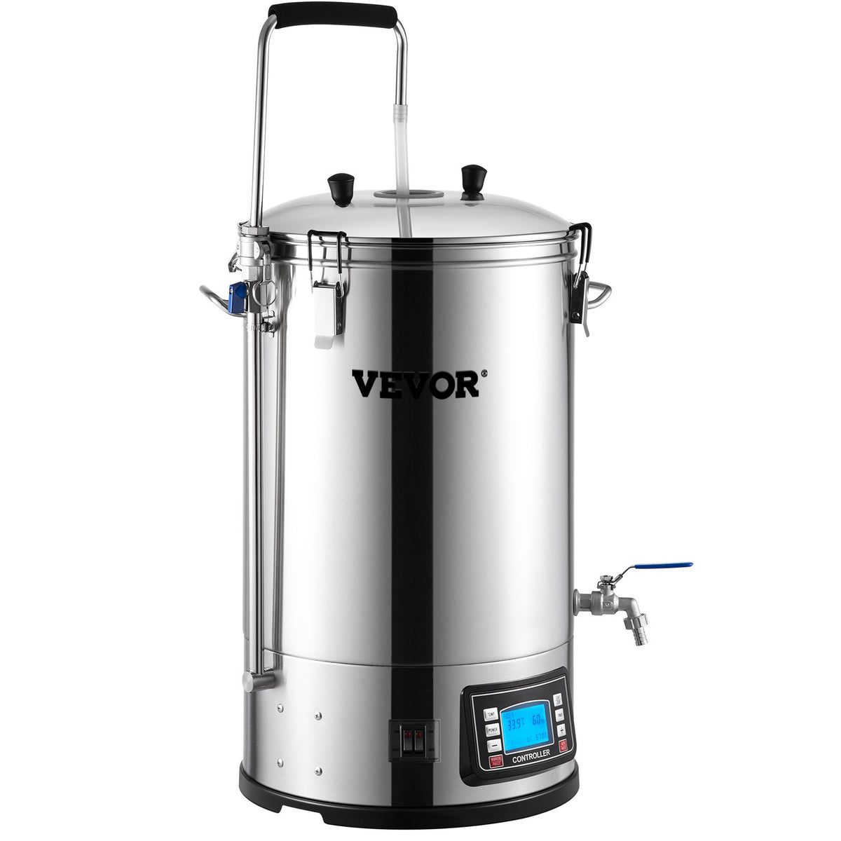VEVOR Electric Beer Brewing System 30 L, 200–2500 W, with Timer, Circulation Pump and Recipe Memory