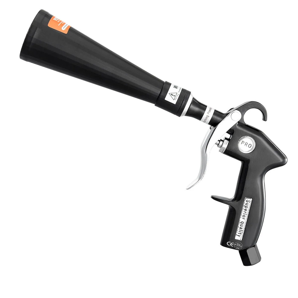 VEVOR High-Pressure Car Washing Gun, 6–9.2 bar, with 2 Nozzles, 360° Rotating Connector and 1/4 NPT Connection