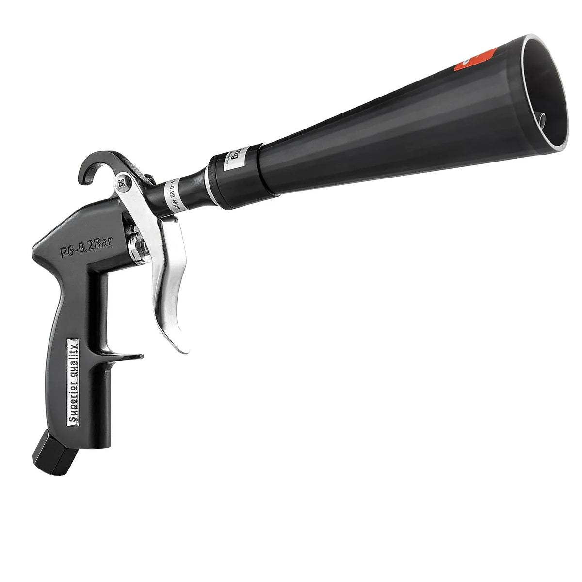 VEVOR High-Pressure Car Washing Gun, 6–9.2 bar, with 2 Nozzles, 360° Rotating Connector and 1/4 NPT Connection