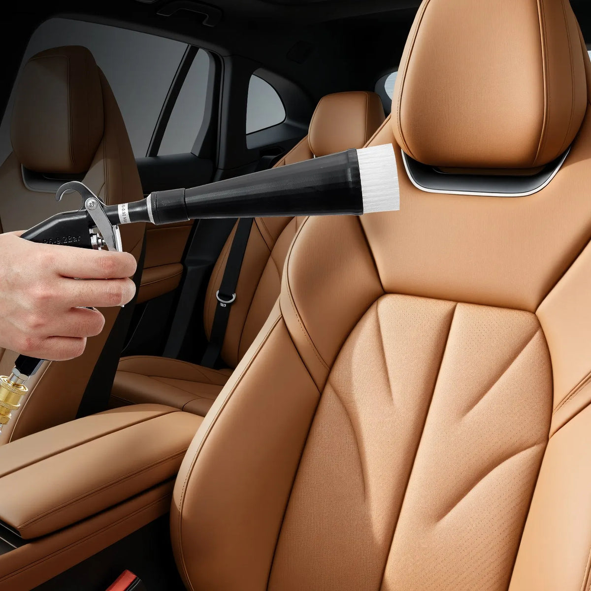VEVOR High-Pressure Car Washing Gun, 6–9.2 bar, with 2 Nozzles, 360° Rotating Connector and 1/4 NPT Connection