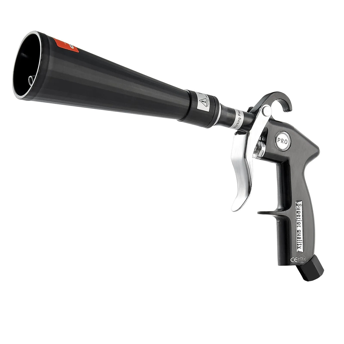 VEVOR High-Pressure Car Washing Gun, 6–9.2 bar, with 2 Nozzles, 360° Rotating Connector and 1/4 NPT Connection