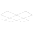 LED garāžas griestu gaismekļi, 22 000 lm, 6500 K, 5 moduļu kvadrātveida sistēma, īpaši spilgts auksti balts apgaismojums darbnīcām, pagrabam, noliktavām, auto kopšanas un detaļu darbnīcām