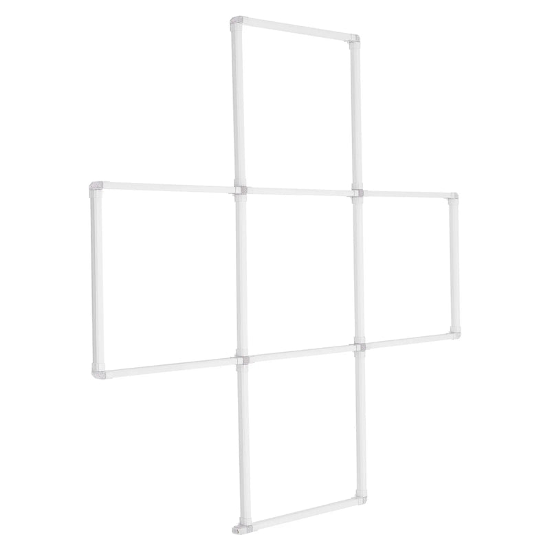 LED garāžas griestu gaismekļi, 22 000 lm, 6500 K, 5 moduļu kvadrātveida sistēma, īpaši spilgts auksti balts apgaismojums darbnīcām, pagrabam, noliktavām, auto kopšanas un detaļu darbnīcām