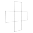 LED garāžas griestu gaismekļi, 22 000 lm, 6500 K, 5 moduļu kvadrātveida sistēma, īpaši spilgts auksti balts apgaismojums darbnīcām, pagrabam, noliktavām, auto kopšanas un detaļu darbnīcām