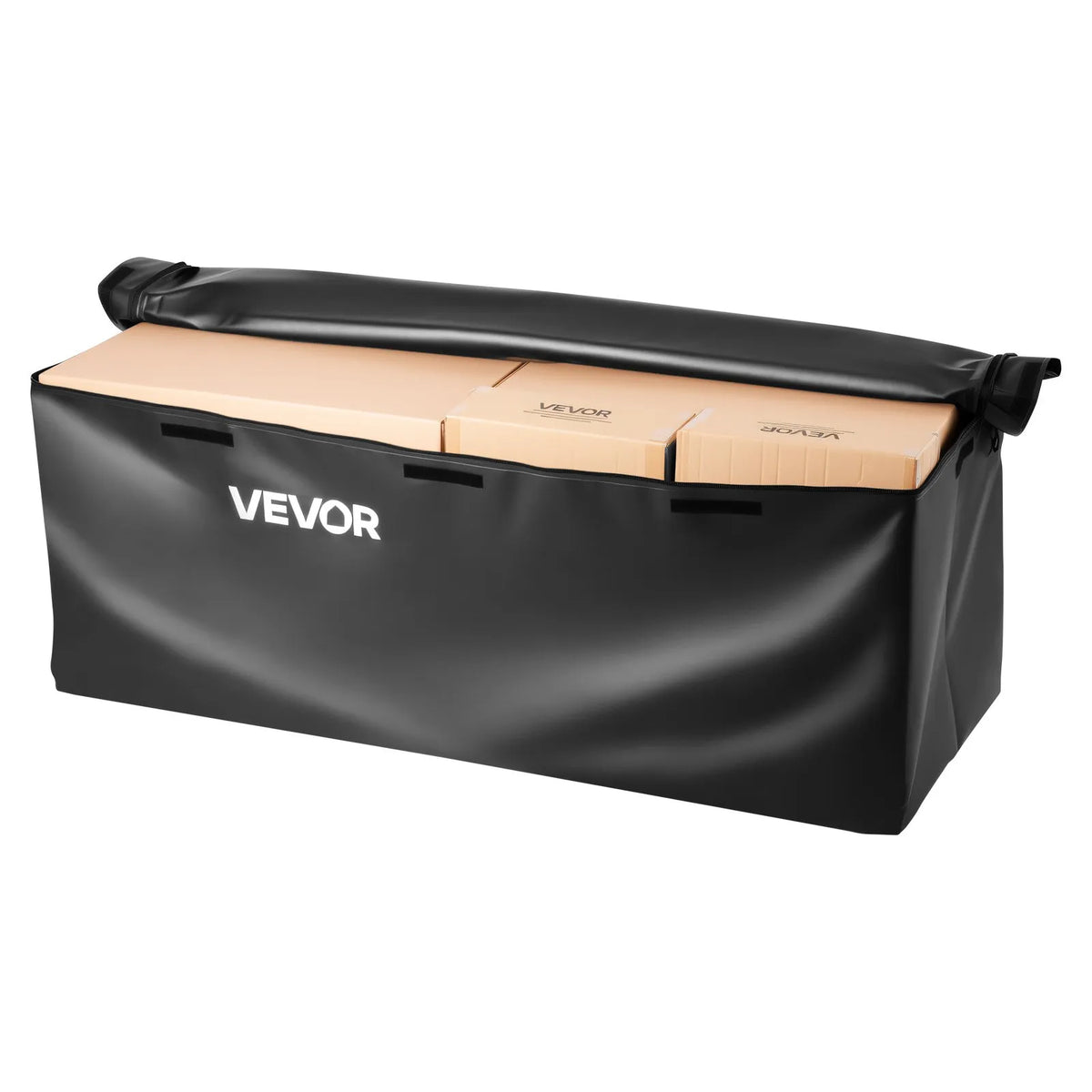 VEVOR piekabes bagāžas soma, ūdensizturīgs 840D PVC, 146 x 50 x 60 cm (453 l), izturīga kravas soma ar pastiprinātām siksnām, piemērota auto, SUV un furgonu piekabes bagāžas grozam - ZEMLETES.LV