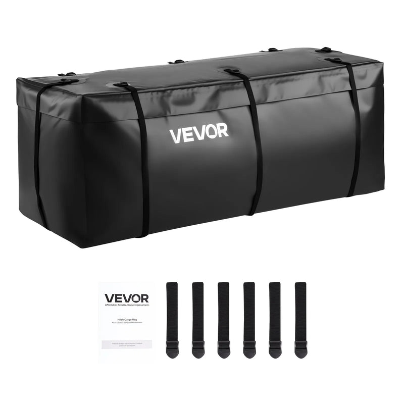 VEVOR piekabes bagāžas soma, ūdensizturīgs 840D PVC, 152 x 61 x 62 cm (566 l), izturīga kravas soma ar 6 pastiprinātām siksnām, piemērota auto un furgonu piekabes bagāžas grozam - ZEMLETES.LV