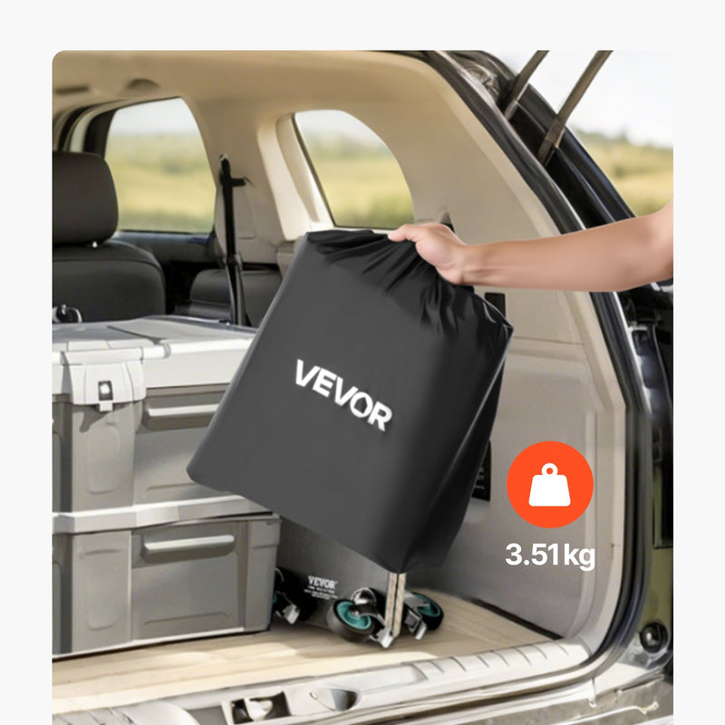 VEVOR piekabes bagāžas soma, ūdensizturīgs 840D PVC, 152 x 61 x 62 cm (566 l), izturīga kravas soma ar 6 pastiprinātām siksnām, piemērota auto un furgonu piekabes bagāžas grozam - ZEMLETES.LV
