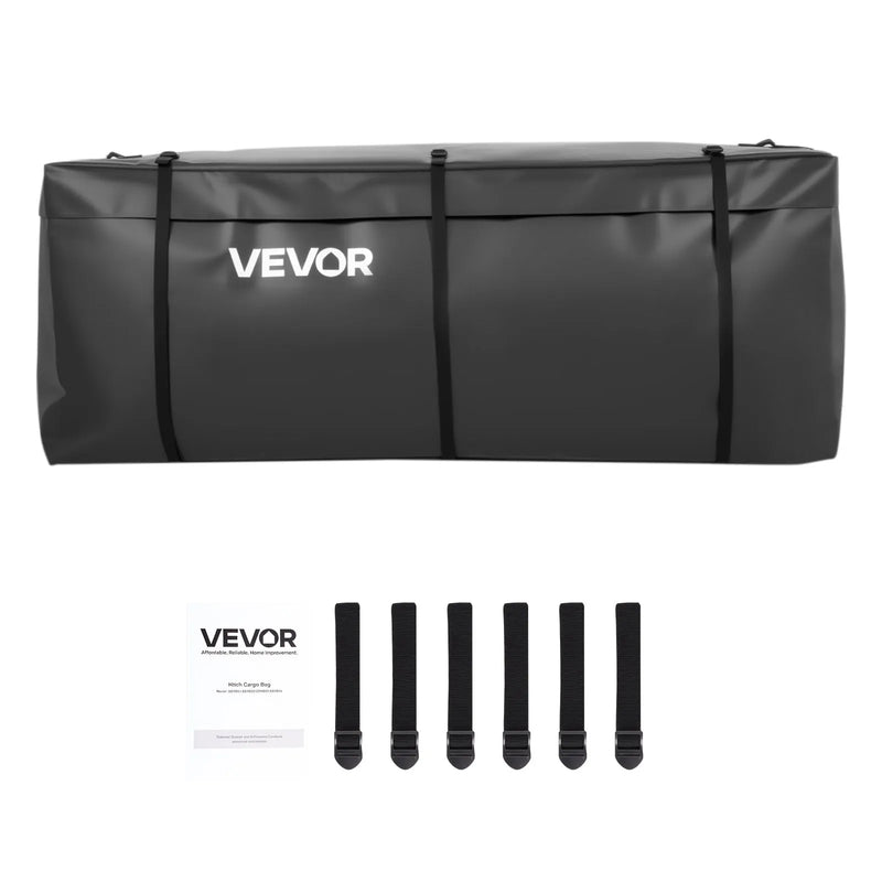 VEVOR piekabes bagāžas soma, ūdensizturīgs 840D PVC, 152 x 61 x 62 cm (566 l), izturīga kravas soma ar 6 pastiprinātām siksnām, piemērota auto un furgonu piekabes bagāžas grozam - ZEMLETES.LV