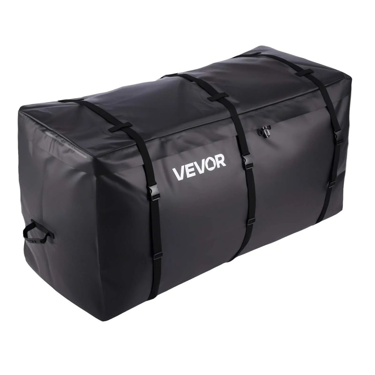 VEVOR piekabes bagāžas soma, ūdensizturīgs 840D PVC, 152 x 61 x 78 cm (708 l), izturīga kravas soma ar pastiprinātām siksnām, piemērota auto, SUV un furgonu piekabes bagāžas grozam - ZEMLETES.LV