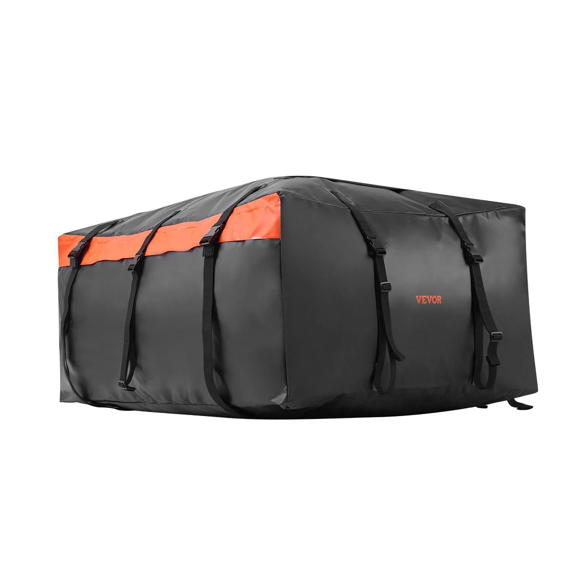 VEVOR auto jumta bagāžas soma 23 kubikpēdas (~651 l), izturīga 840D PVC 100% ūdensizturīga jumta kravas soma visiem auto ar vai bez jumta reliņiem, ar slēdzeni, pretslīdes paklāju un 6 durvju āķiem - ZEMLETES.LV