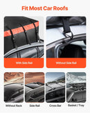 VEVOR auto jumta bagāžas soma 23 kubikpēdas (~651 l), izturīga 840D PVC 100% ūdensizturīga jumta kravas soma visiem auto ar vai bez jumta reliņiem, ar slēdzeni, pretslīdes paklāju un 6 durvju āķiem - ZEMLETES.LV