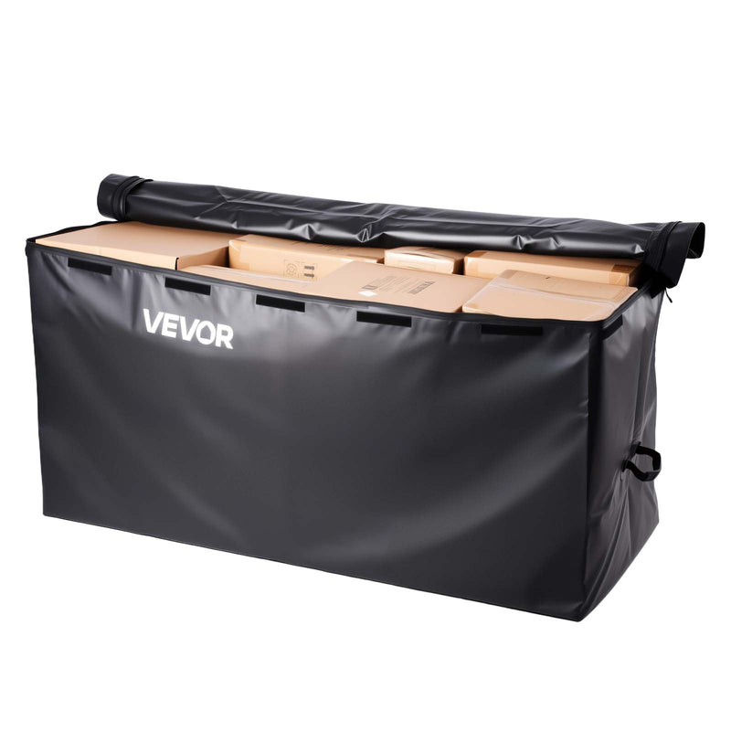 VEVOR piekabes bagāžas soma, ūdensizturīgs 840D PVC, 153 x 61 x 91 cm (850 l), izturīga kravas soma ar pastiprinātām siksnām, piemērota auto, SUV un furgonu piekabes bagāžas grozam - ZEMLETES.LV