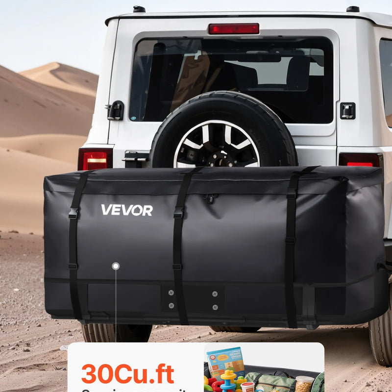 VEVOR piekabes bagāžas soma, ūdensizturīgs 840D PVC, 153 x 61 x 91 cm (850 l), izturīga kravas soma ar pastiprinātām siksnām, piemērota auto, SUV un furgonu piekabes bagāžas grozam - ZEMLETES.LV