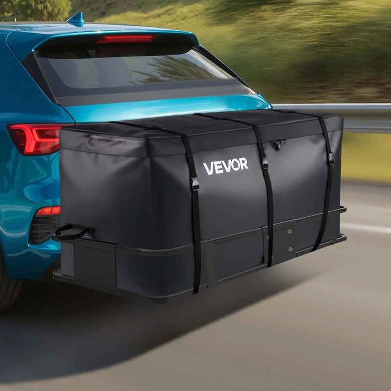 VEVOR piekabes bagāžas soma, ūdensizturīgs 840D PVC, 153 x 61 x 91 cm (850 l), izturīga kravas soma ar pastiprinātām siksnām, piemērota auto, SUV un furgonu piekabes bagāžas grozam - ZEMLETES.LV