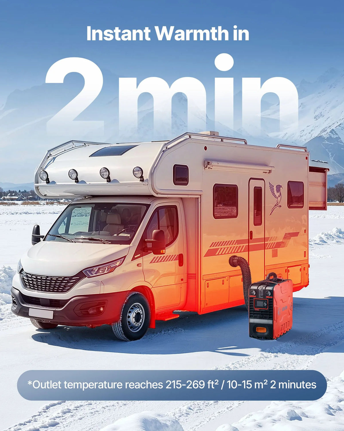 12V 8 kW VEVOR diesel heater all-in-one – Bluetooth, remote control, 4.5 l tank