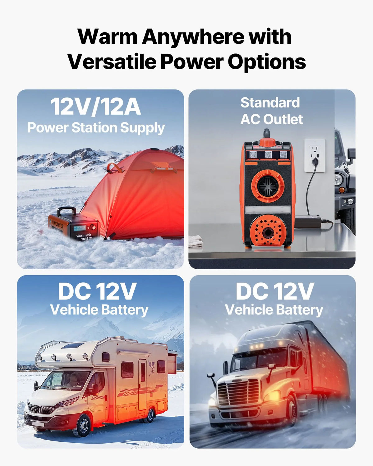 12V 8 kW VEVOR diesel heater all-in-one – Bluetooth, remote control, 4.5 l tank