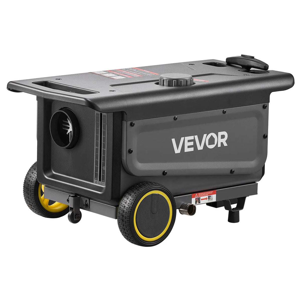 12V 8 kW VEVOR dīzeļa krāsniņa viss vienā uz ratiņiem – Bluetooth, pults, 5 l tvertne
