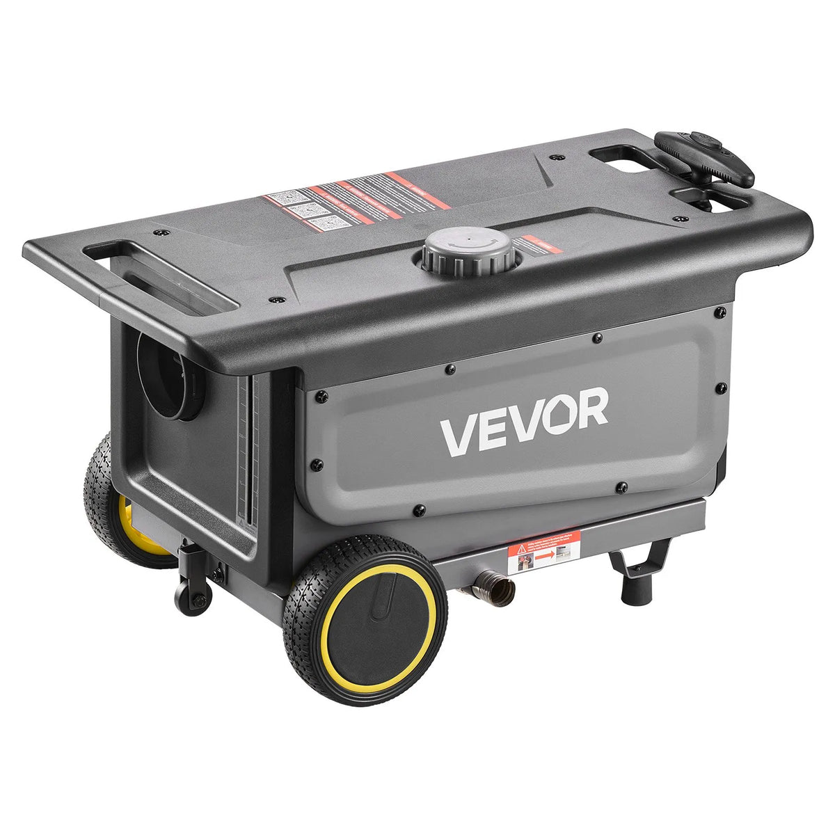 12V 8 kW VEVOR dīzeļa krāsniņa viss vienā uz ratiņiem – Bluetooth, pults, 5 l tvertne