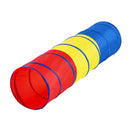 VEVOR Bērnu Rāpošanas Tunelis-Telts - Krāsaina, salokāma pop-up rotaļlieta bērniem un mājdzīvniekiem, ideāla dāvana zēniem un meitenēm iekštelpu un āra spēlēm (sarkanā/dzeltenā/zilā, multikolora)