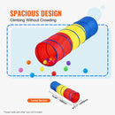 VEVOR Bērnu Rāpošanas Tunelis-Telts - Krāsaina, salokāma pop-up rotaļlieta bērniem un mājdzīvniekiem, ideāla dāvana zēniem un meitenēm iekštelpu un āra spēlēm (sarkanā/dzeltenā/zilā, multikolora)