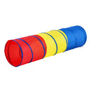 VEVOR Bērnu Rāpošanas Tunelis-Telts - Krāsaina, salokāma pop-up rotaļlieta bērniem un mājdzīvniekiem, ideāla dāvana zēniem un meitenēm iekštelpu un āra spēlēm (sarkanā/dzeltenā/zilā, multikolora)