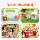 VEVOR 3 vienā bērnu rotaļu telts ar tuneli zēniem, meitenēm, mazuļiem un pirmsskolas vecuma bērniem, salokāma iekštelpu/āra rotaļu mājiņa ar pārnēsāšanas somu un stiprinājuma siksnām, sarkana/dzeltena/zila krāsu kombinācija