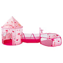 VEVOR 3 in 1 Bērnu Spēļu Telts ar Tuneli Meitenēm, Zēniem, Bērniem un Mazulim, Iekštelpu/Āra Pop-Up Spēļu Māja ar Pārnēsāšanas Somu un Siksnām