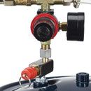 Krāsošanas spiedtvertne ar pistoli, 10 l gaisa spiedtvertne, 1,5 mm un 4 mm sprauslas, divas krāsošanas pistoles, piemērota rūpniecībai, mājas dekoram, arhitektūrai, būvniecībai un automašīnu krāsošanai, maksimālais spiediens 4,1 bar