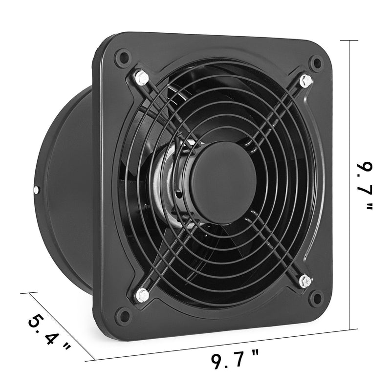 VEVOR rūpnieciskās ventilācijas nosūcēja metāla aksiālā izplūde 250 MM/10 collu gaisa izvilkšanas ventilators (250 MM/10 collas)