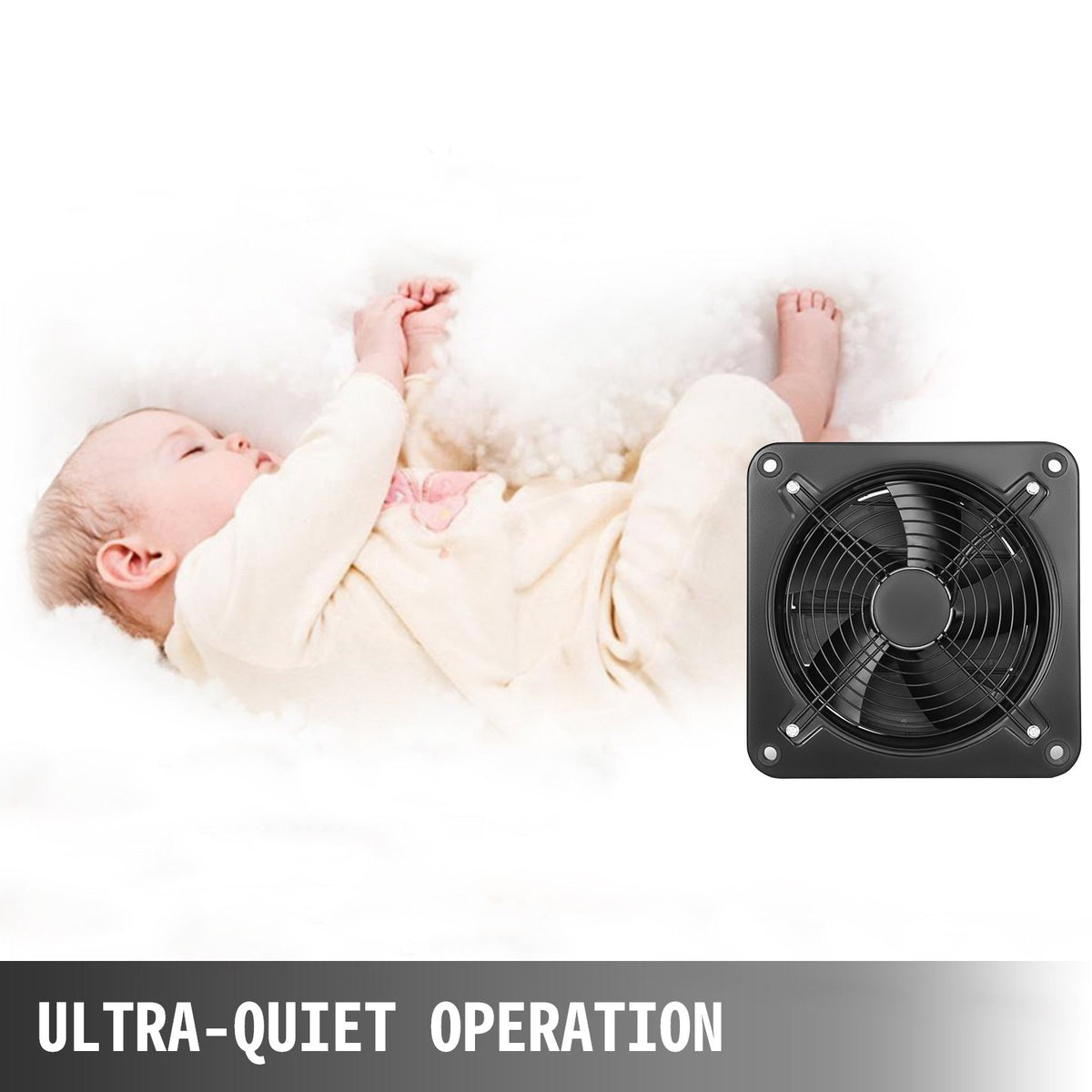 VEVOR 12 Inch Industrial Ventilation Exhaust Fan with Metal Axial Design (300MM/12 Inch)