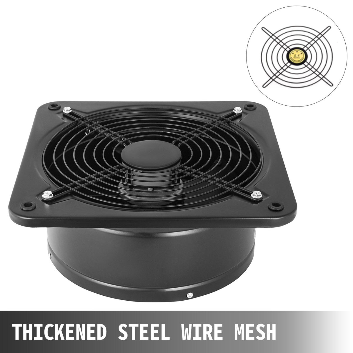 VEVOR 12 Inch Industrial Ventilation Exhaust Fan with Metal Axial Design (300MM/12 Inch)