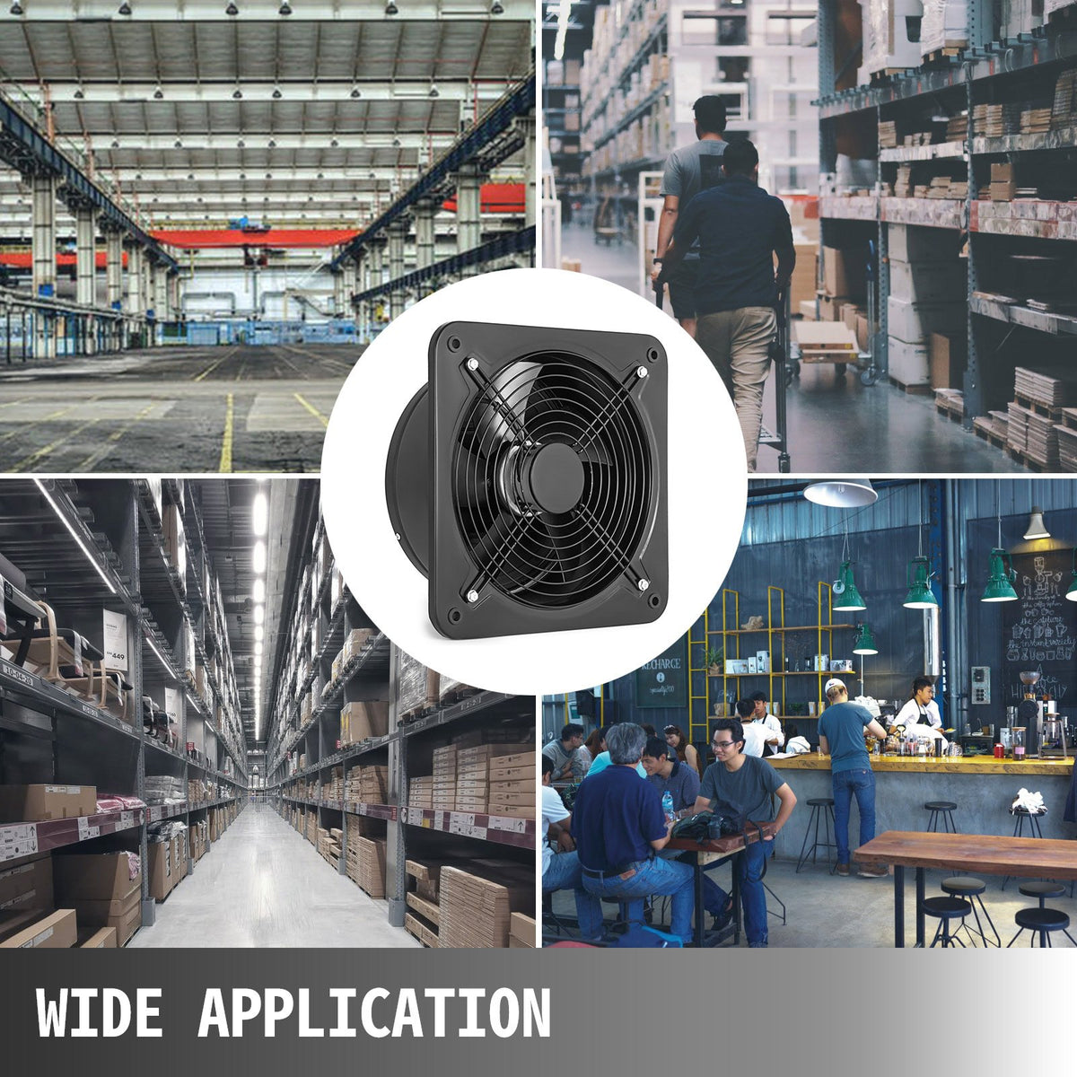 VEVOR 12 Inch Industrial Ventilation Exhaust Fan with Metal Axial Design (300MM/12 Inch)