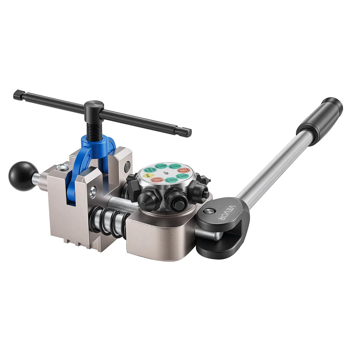 VEVOR profesionāls bremžu cauruļu atloka instruments, 45° dubultā un burbuļatloka komplekts 4,76 mm, 6,35 mm, 7,94 mm, 9,52 mm vara, alumīnija un plānsienu tērauda caurulēm - ZEMLETES.LV