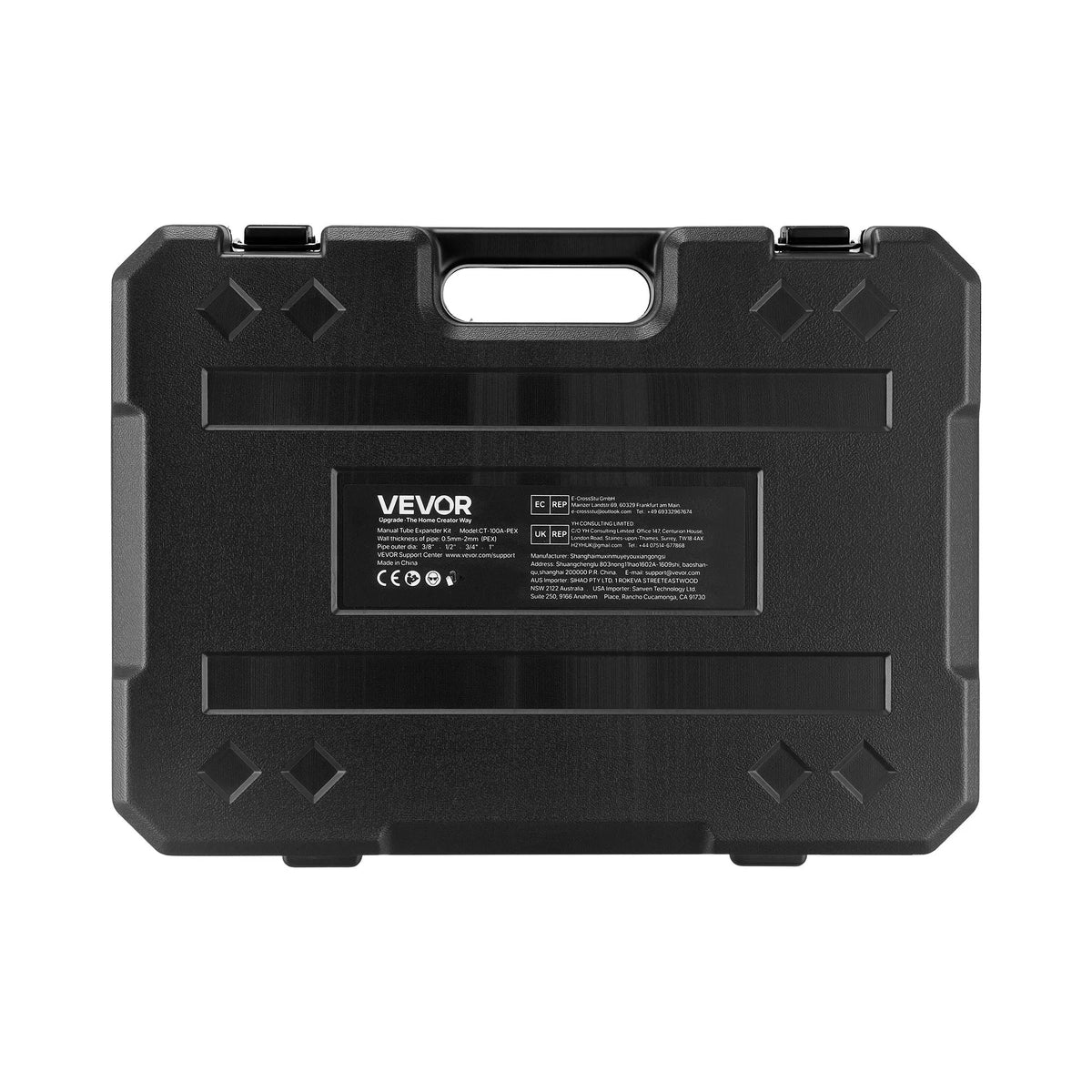 VEVOR PEX cauruļu izplešanas instrumentu komplekts, manuāls instruments 9,52–25,4 mm caurulēm, 4 uzgaļi, cauruļu griezis un instrumentu kaste apkures un ūdensapgādes sistēmām - ZEMLETES.LV