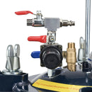 Krāsošanas spiedtvertne, 10 l gaisa spiedtvertne ar metāla statīvu un hermētiķi noplūžu novēršanai, piemērota rūpniecībai, mājas dekoram, arhitektūrai, būvniecībai un automašīnu krāsošanai, maksimālais spiediens 4,8 bar.