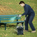 Krāsošanas spiedtvertne, 10 l gaisa spiedtvertne ar metāla statīvu un hermētiķi noplūžu novēršanai, piemērota rūpniecībai, mājas dekoram, arhitektūrai, būvniecībai un automašīnu krāsošanai, maksimālais spiediens 4,8 bar.