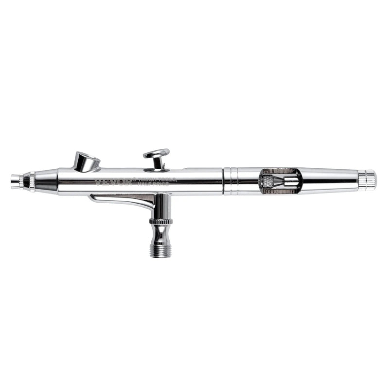 Gaisa ota, 0,3 mm un 0,5 mm divdarbības ar augšējo padevi, komplekts ar 2 ml, 7 ml un 12 ml vara trauciņiem un tīrīšanas piederumiem, piemērota modeļu, kūku, desertu un nagu mākslas krāsošanai
