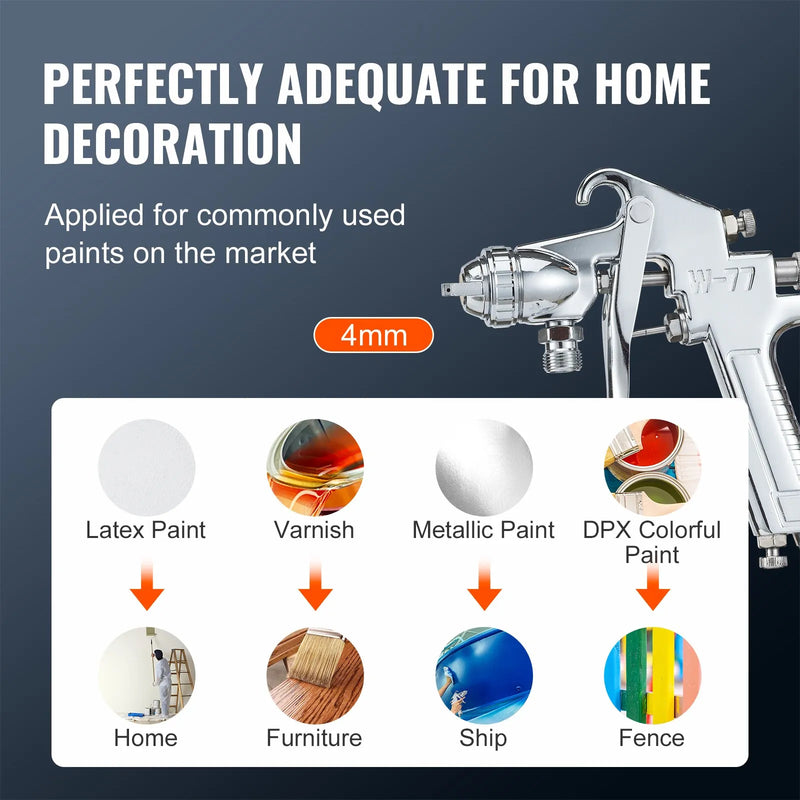 15 L krāsošanas spiedkatls ar pistoli, 4 mm sprauslu un šļūtenēm