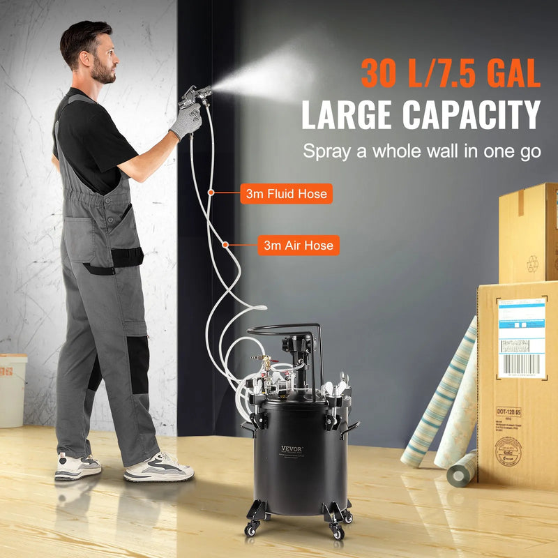 Krāsu spiedtvertne 30 l ar pilnībā automātisku maisīšanu, 4,8 bar