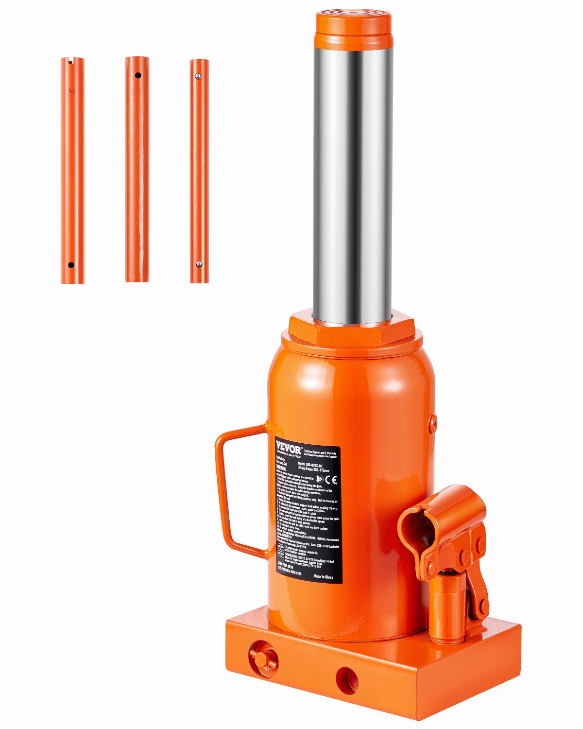 VEVOR Hydraulic Bottle Jack 30 Tonnes Manual High Lift for Car Repair Workshops
