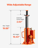 VEVOR Gaisa hidrauliskais pudeles domkrats 12 tonnas, Manuālā rokas sūkņa automašīnu remonta iekārta