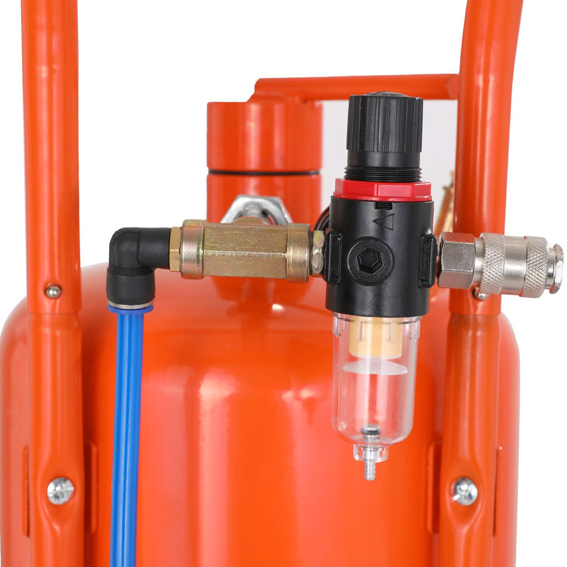 VEVOR 18,9 l smilšu strūklas iekārta, 4,1–7,6 bar augstspiediena smilšu strūklas iekārta ar 4 keramikas uzgaļiem