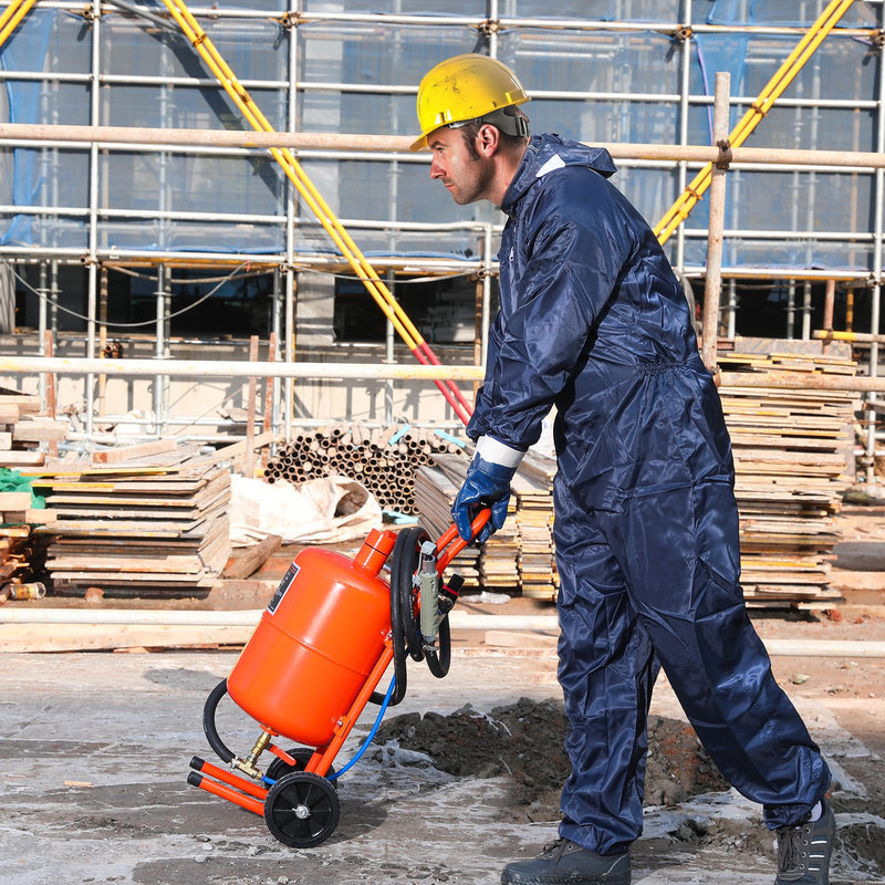 VEVOR 18,9 l smilšu strūklas iekārta, 4,1–7,6 bar augstspiediena smilšu strūklas iekārta ar 4 keramikas uzgaļiem