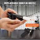 VEVOR 106 l vakuuma smilšu strūklas iekārta ar 1200 W putekļu savākšanas sistēmu un abrazīva recirkulāciju, 4,1–7,6 bar smagās klases smilšu strūklas iekārta