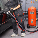 VEVOR 106 l vakuuma smilšu strūklas iekārta ar 1200 W putekļu savākšanas sistēmu un abrazīva recirkulāciju, 4,1–7,6 bar smagās klases smilšu strūklas iekārta