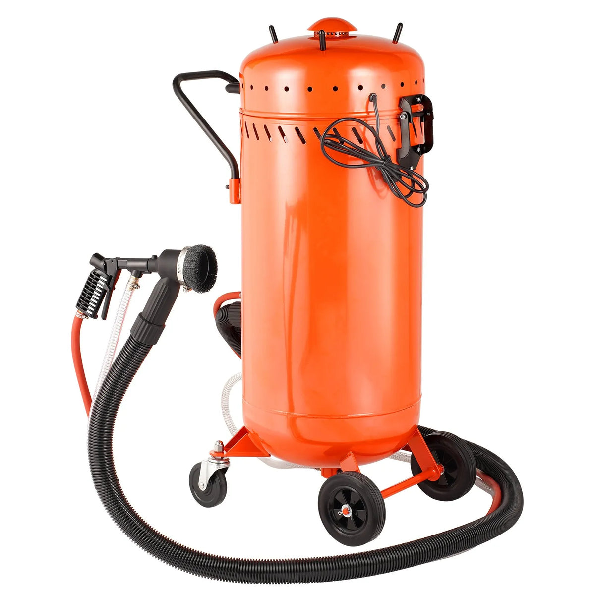VEVOR 106 l vakuuma smilšu strūklas iekārta ar 1200 W putekļu savākšanas sistēmu un abrazīva recirkulāciju, 4,1–7,6 bar smagās klases smilšu strūklas iekārta - ZEMLETES.LV
