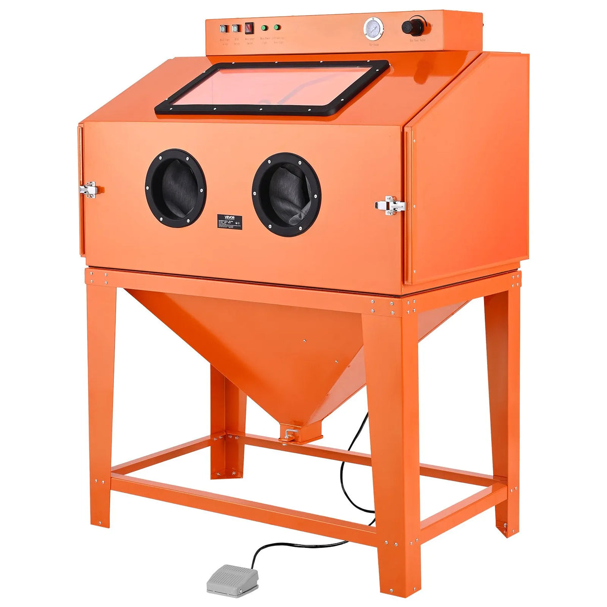 VEVOR Sandblasting Cabinet 435 l with 2 Guns, 117 l Abrasive Tank and 1200 W Dust Collector