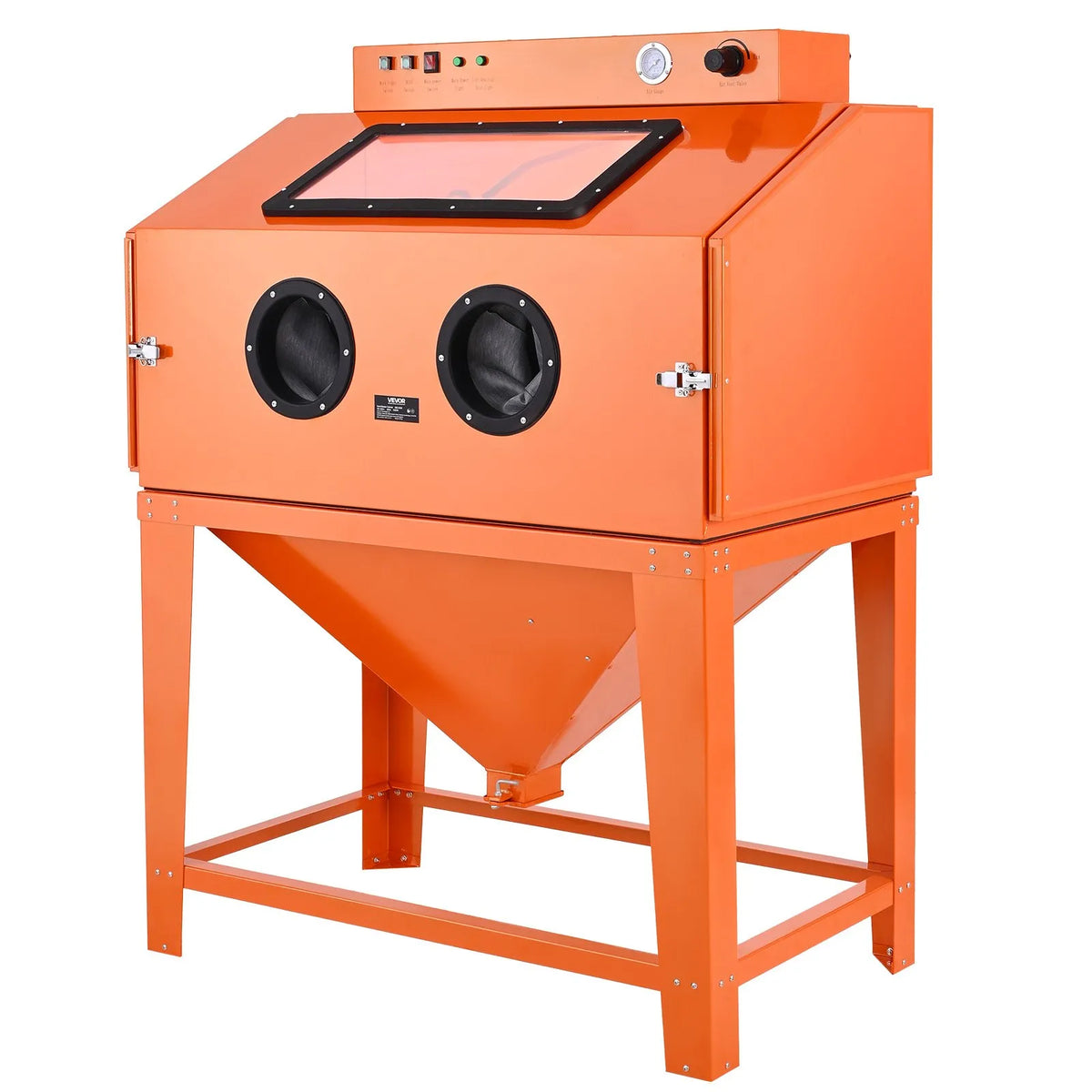 VEVOR Sandblasting Cabinet 435 l with 2 Guns, 117 l Abrasive Tank and 1200 W Dust Collector