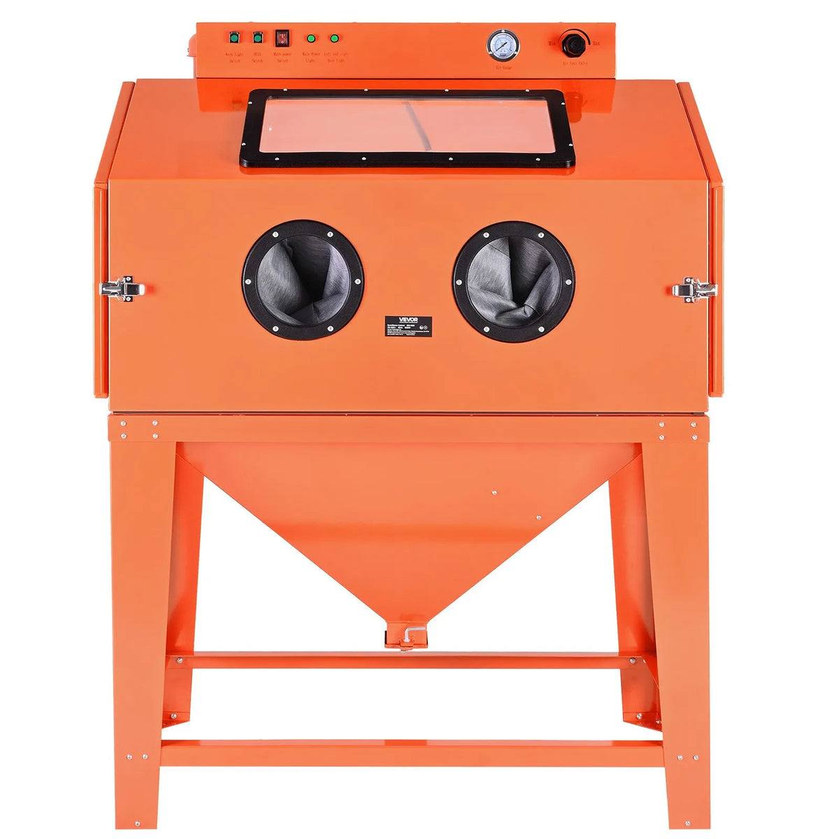 VEVOR Sandblasting Cabinet 435 l with 2 Guns, 117 l Abrasive Tank and 1200 W Dust Collector