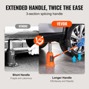 VEVOR hidrauliskais pudeļdomkrats, 20 t celtspēja, metināta konstrukcija, pacelšanas diapazons 240–450 mm, ar 3 daļīgu garo rokturi, automašīnām, pikapiem, kravas auto, kemperiem, remontam un rūpnieciskiem darbiem